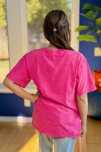Fresh Lemon Tree Graphic Tee - Pink