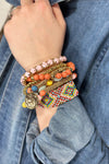 7- Layer Stackable Bracelet - Light Pink