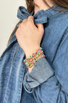 10 Piece Stretch Bracelet - Green