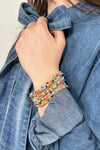 10 Piece Stretch Bracelet - Green
