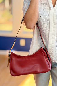 Jules Hobo Shoulder Purse - Red
