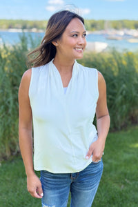 Bamboo Sleeveless Top - Ivory