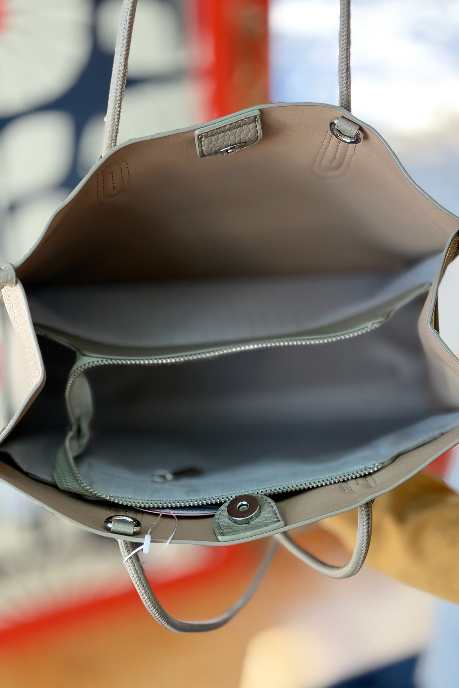 Whitney 3 Compartment Tote - Avocado