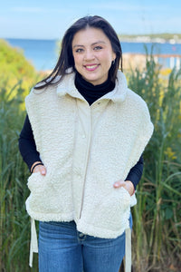 Oversized Faux Fur Coat - Sand