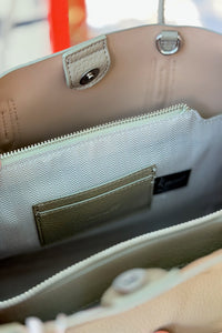 Whitney 3 Compartment Tote - Avocado