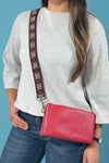 Stefani Wristlet Crossbody - Red