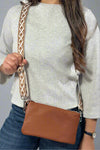 Stefani Wristlet Crossbody - Camel