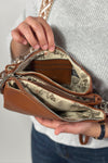 Stefani Wristlet Crossbody - Camel