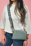 Stefani Wristlet Crossbody - Slate Blue