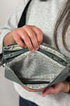 Stefani Wristlet Crossbody - Slate Blue
