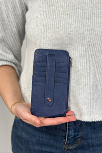 Marie Credit Card Sleeve - Navy