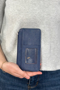 Marie Credit Card Sleeve - Navy