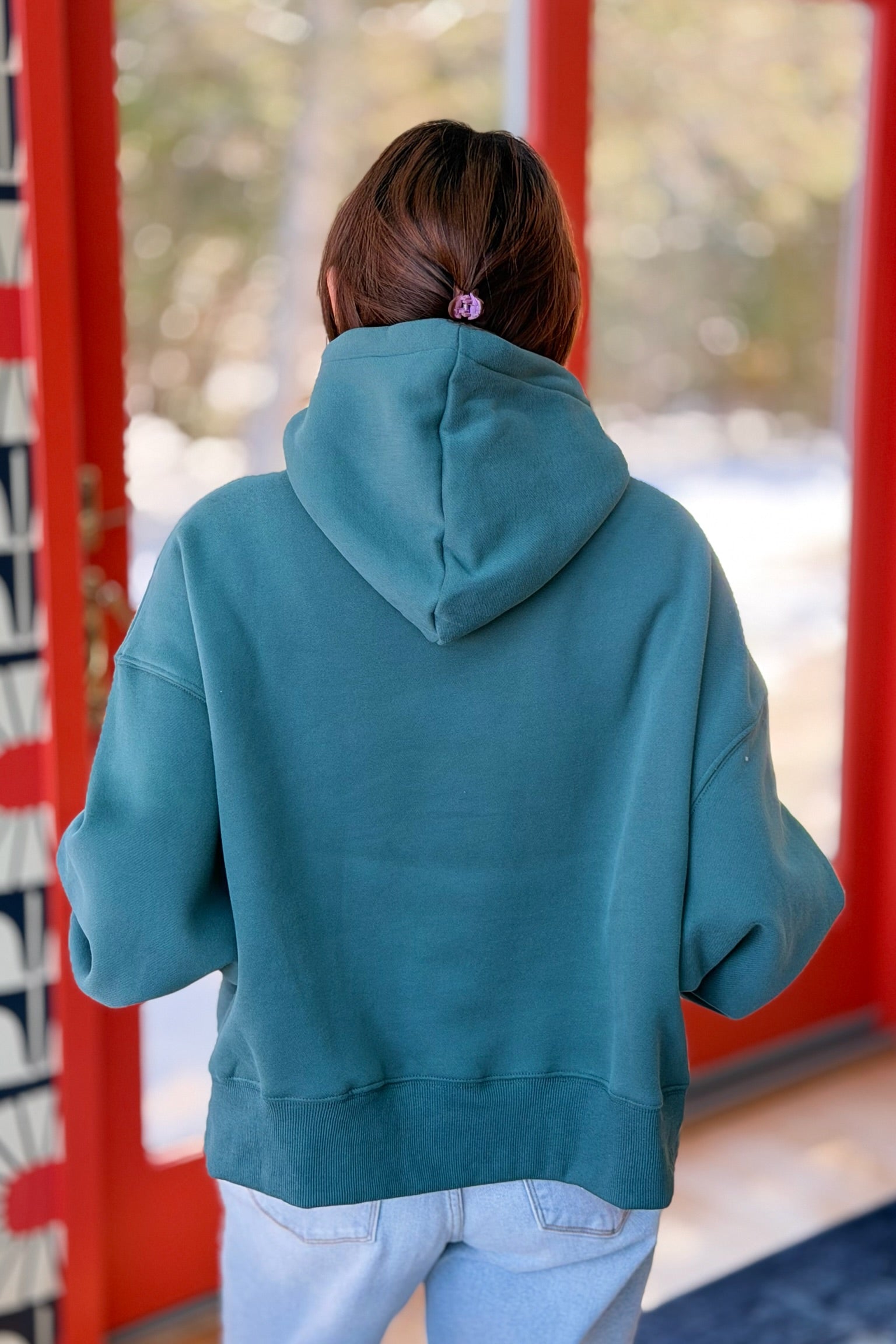 Kangaroo Pocket Hoodie - Hunter Green