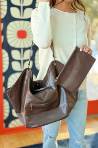 Dianna Hobo 2-in-1 Bag - Chocolate