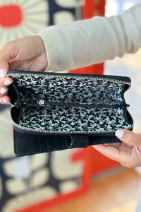 Eleanor Wallet - Black Paisley