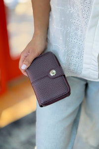 Mini Eleanor Wallet - Plum
