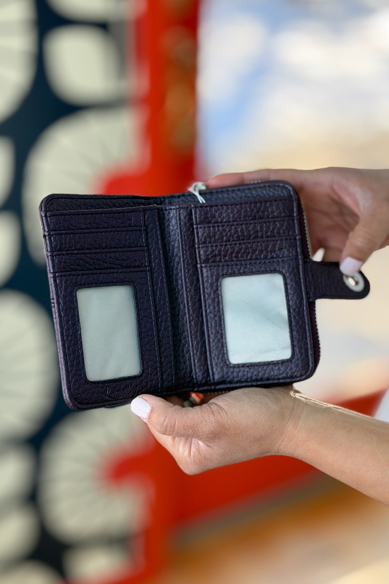 Mini Eleanor Wallet - Plum