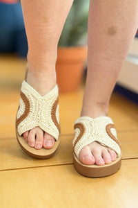 Vera Woven Raffia Sandal - Nude