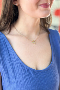 Heart Paperclip Necklace