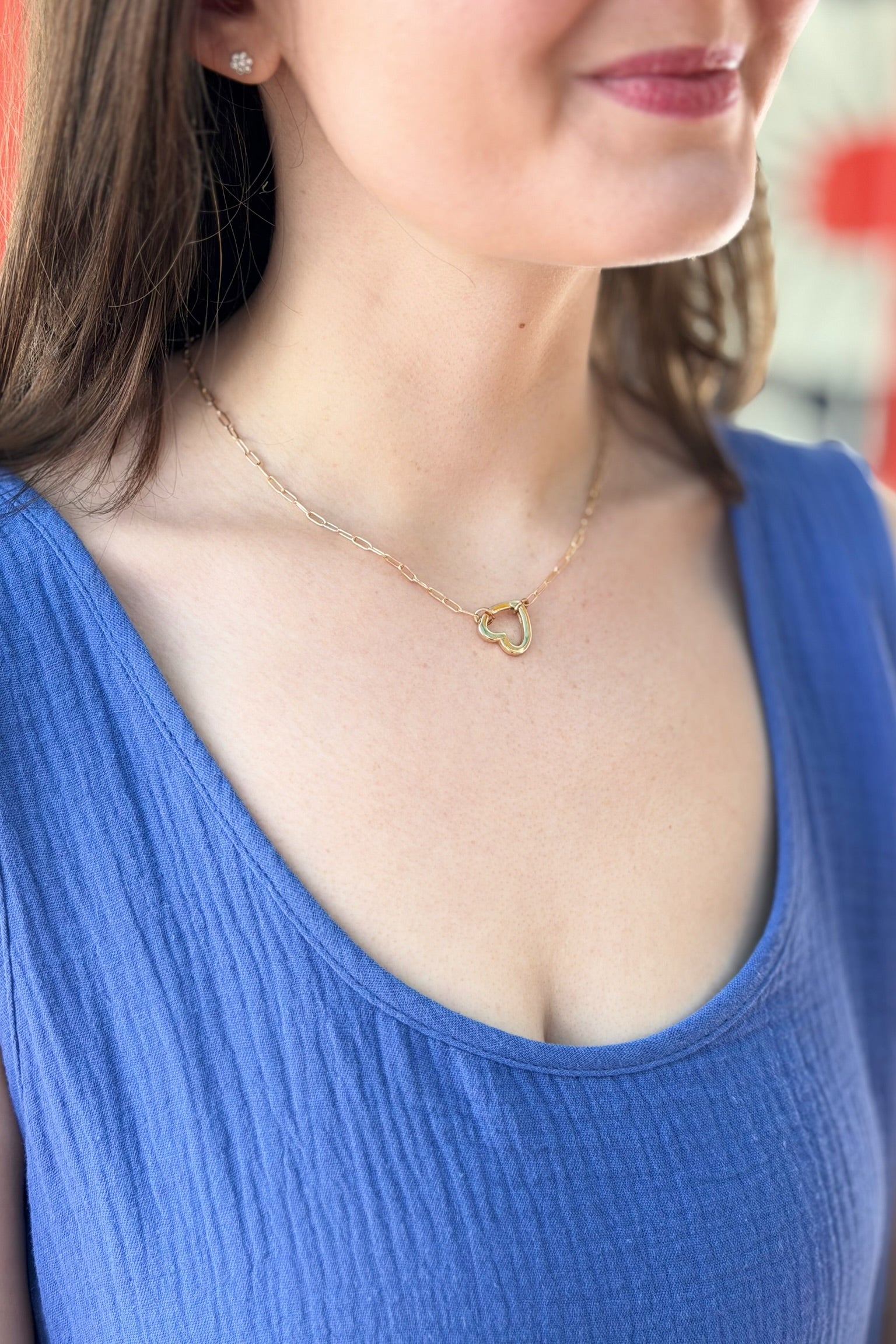 Heart Paperclip Necklace