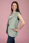 Sleeveless Blazer - Mint