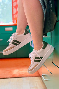 Miel 73 Stripe Sneaker - Green