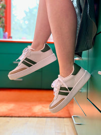 Miel 73 Stripe Sneaker - Green