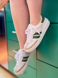 Miel 73 Stripe Sneaker - Green