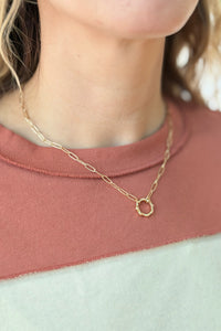 Ring Paperclip Necklace