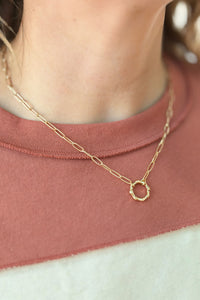 Ring Paperclip Necklace
