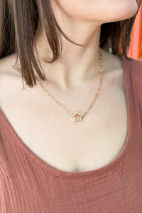 Star Paperclip Necklace