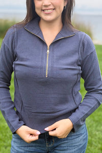 Half Zip Sweater - Midnight