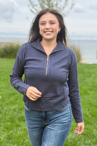 Half Zip Sweater - Midnight