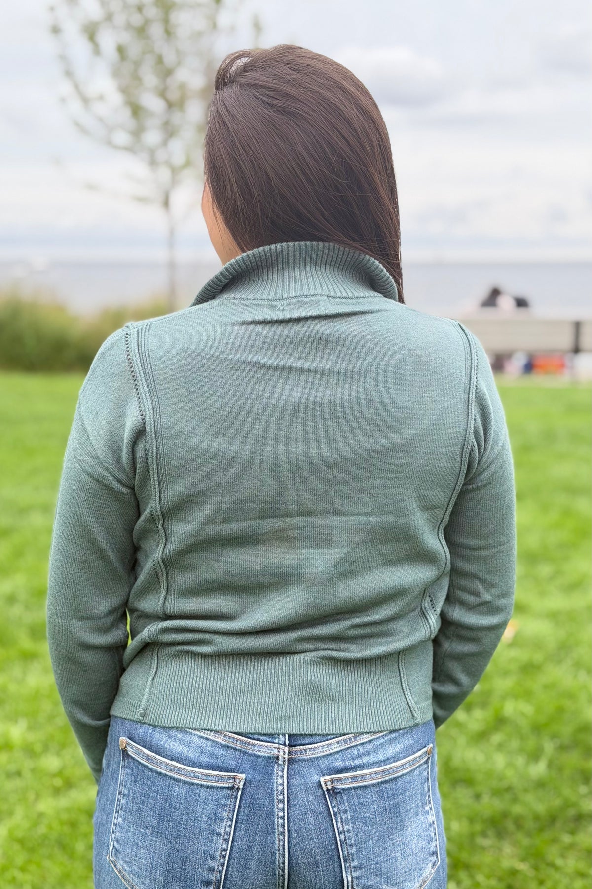 Half Zip Sweater - Jade