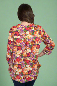 Lizzy Top - Lavender Floral