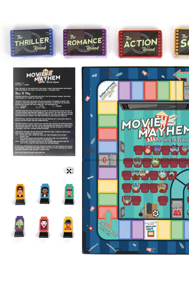 Movie Mayhem Board Game
