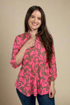 Lizzy Top - Neon Pink Paisley