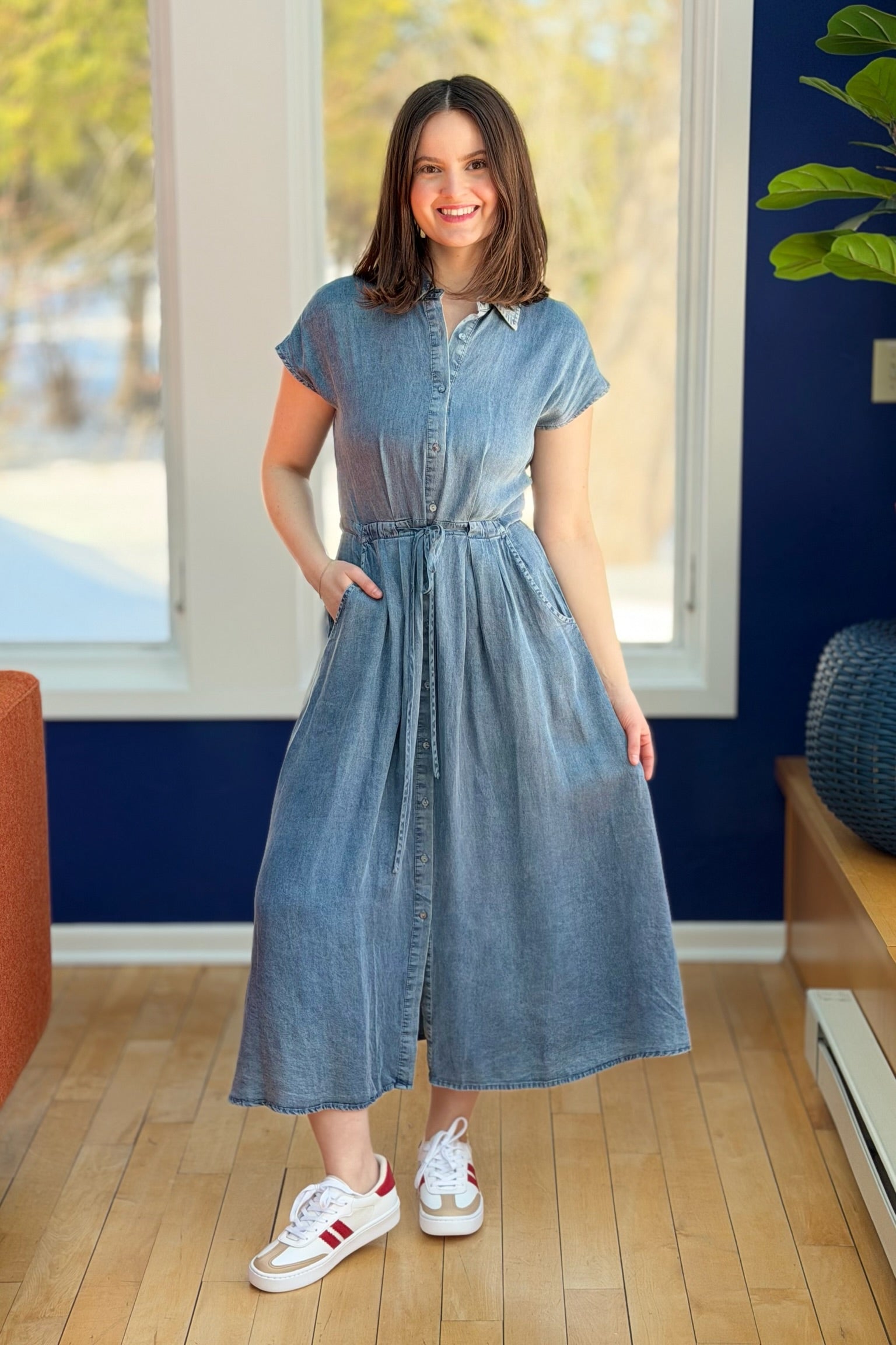 Miel 73 Stripe Sneaker - Red