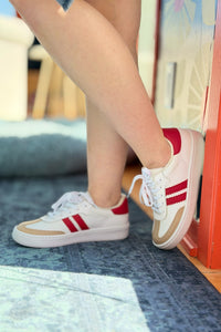 Miel 73 Stripe Sneaker - Red