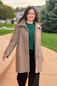 Asymmetric Closure Tailored Coat