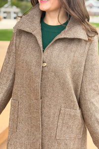 Asymmetric Closure Tailored Coat
