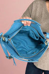 Sophie Triangle Handle Bag - Azure Blue