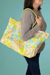 Canvas Tote Bag Yellow Floral