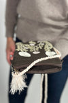 Embroidered Garden Sling Bag