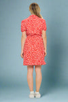 Poppy Tie Waist Dress Red