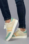 Ada Stripe Sneaker - Tan