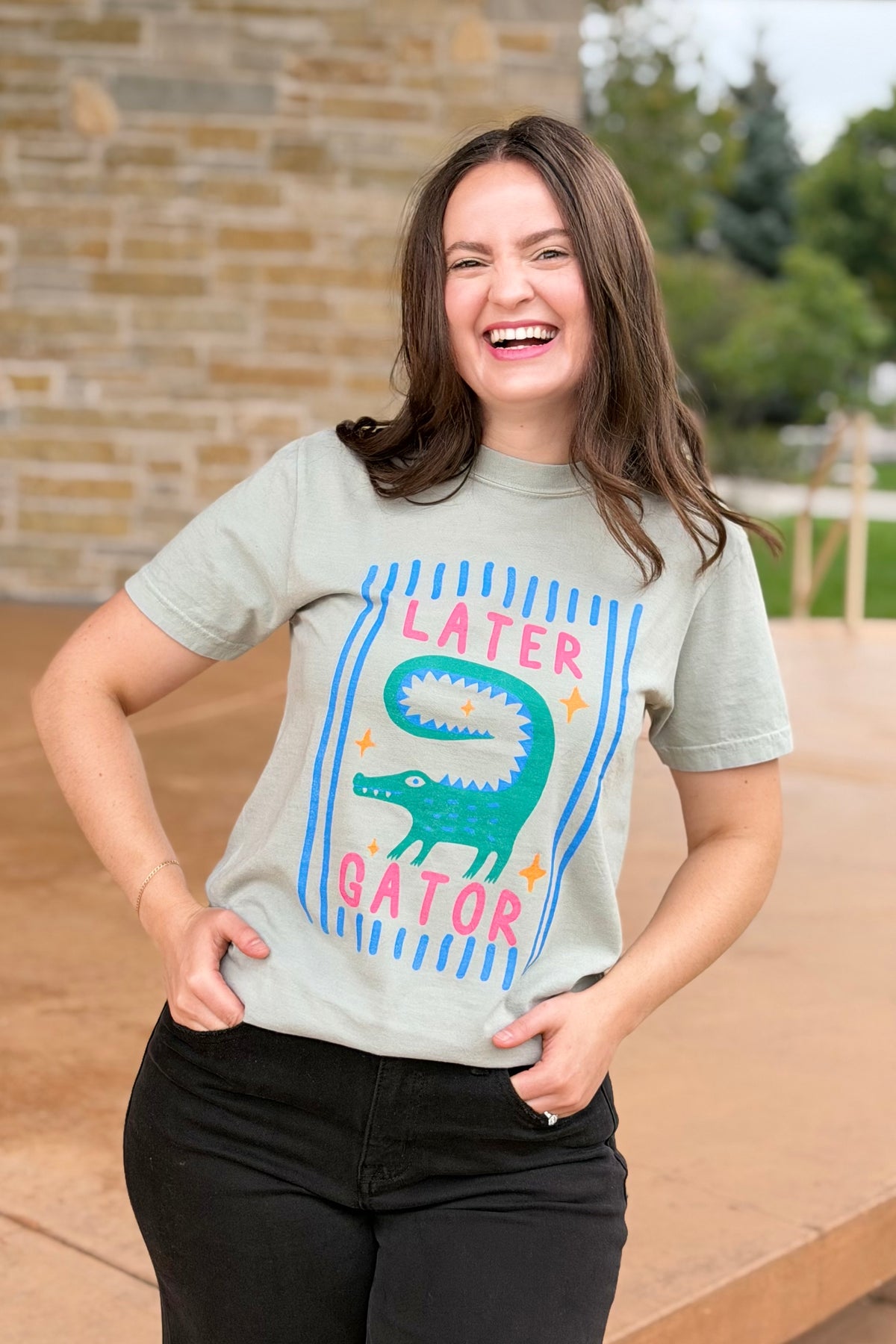 Later Gator T-Shirt - Bay Sage