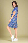 Ring Pattern T-Shirt Dress Navy
