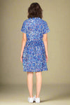 Ring Pattern T-Shirt Dress Navy