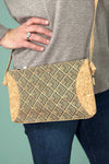 Natural Cork Small Zipper Crossbody